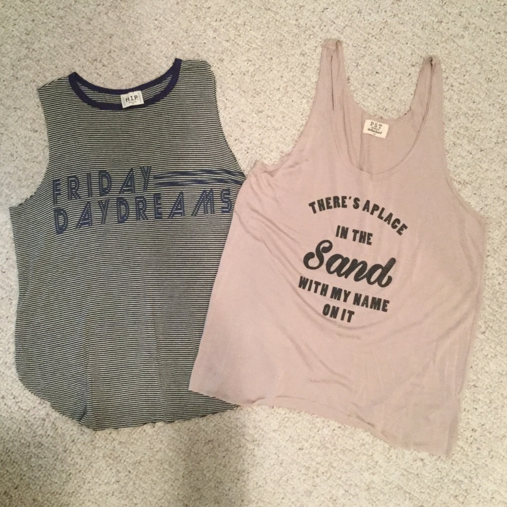 Fun graphic tank tops